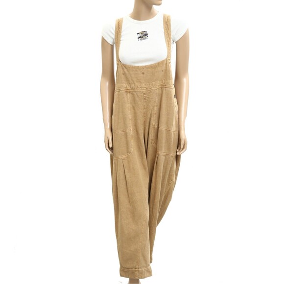 Free People We The Free Felix Tapered Overalls Jumpsuit Pinafore XL NEW 282955 - Picture 5 of 9